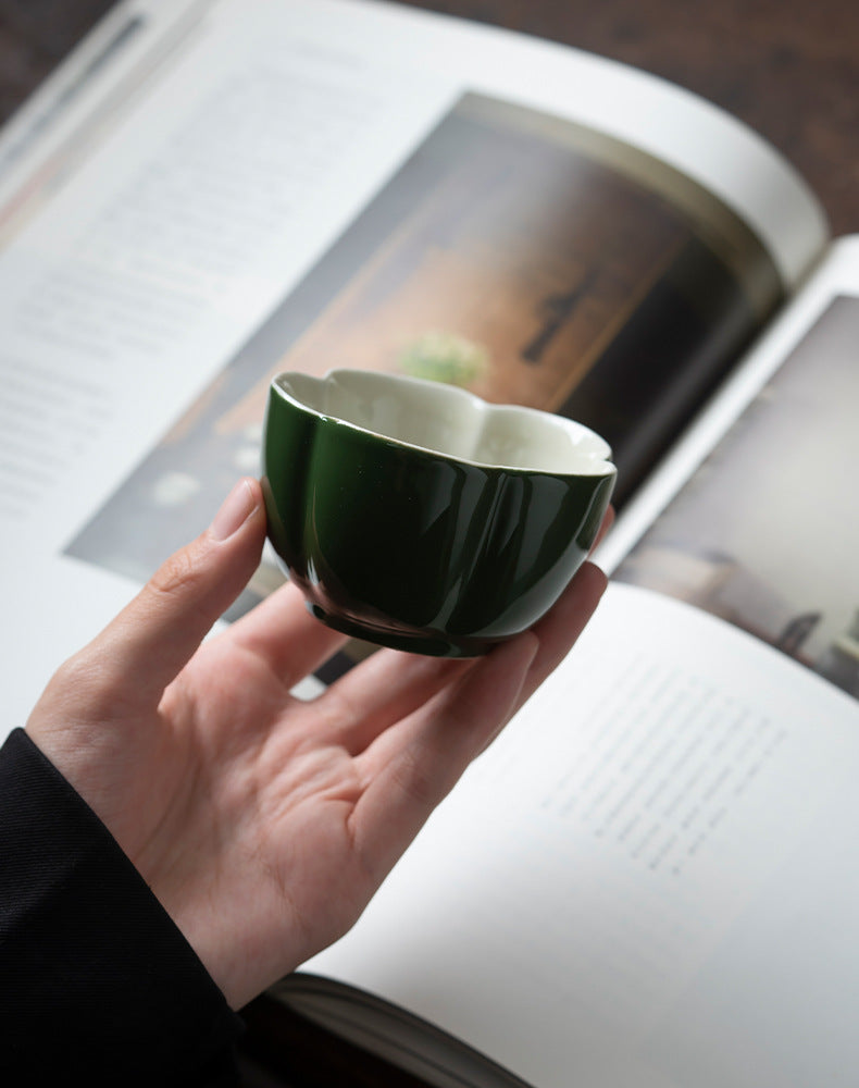 Emerald Tasting Cup Single Cup Master Cup Shaped Plum Blossom Cup