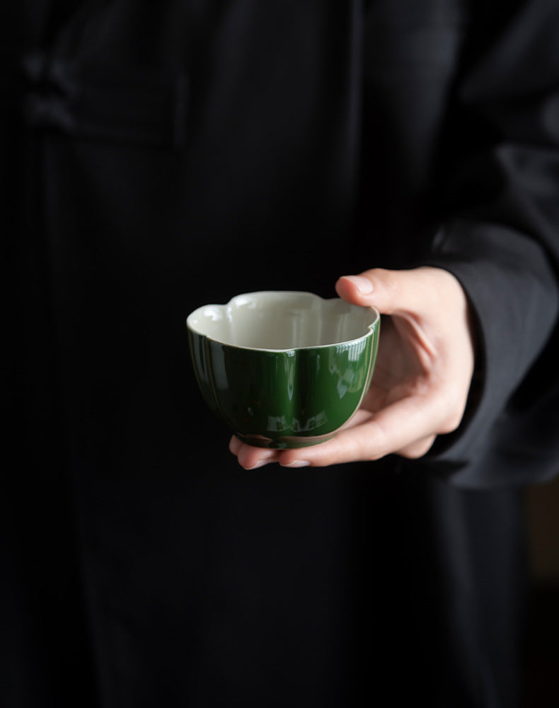 Emerald Tasting Cup Single Cup Master Cup Shaped Plum Blossom Cup