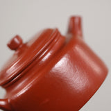 De Zhong Mengchen small original mine wrinkled skin vermilion clay small Yixing zisha pots