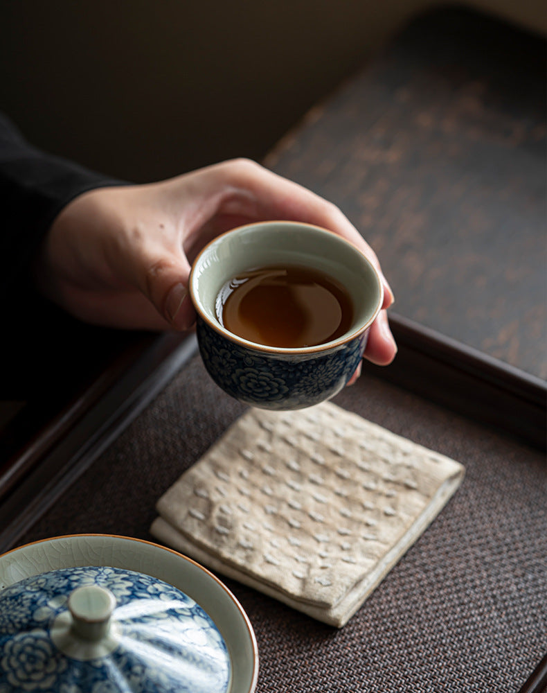 Qinghua Tea Cup Vintage Single