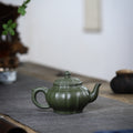 Tendril Laughing Sakura Yixing Zisha Pot handmade by artisans in original green clay