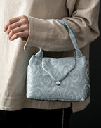 Tea ceremony bag tea set storage bag cotton linen cloth bag thickened sandwich cotton handbag