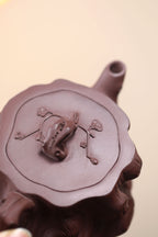 Plum Stake Bionic Ware Original Purple Clay Hand-applied Yixing Zisha Pot