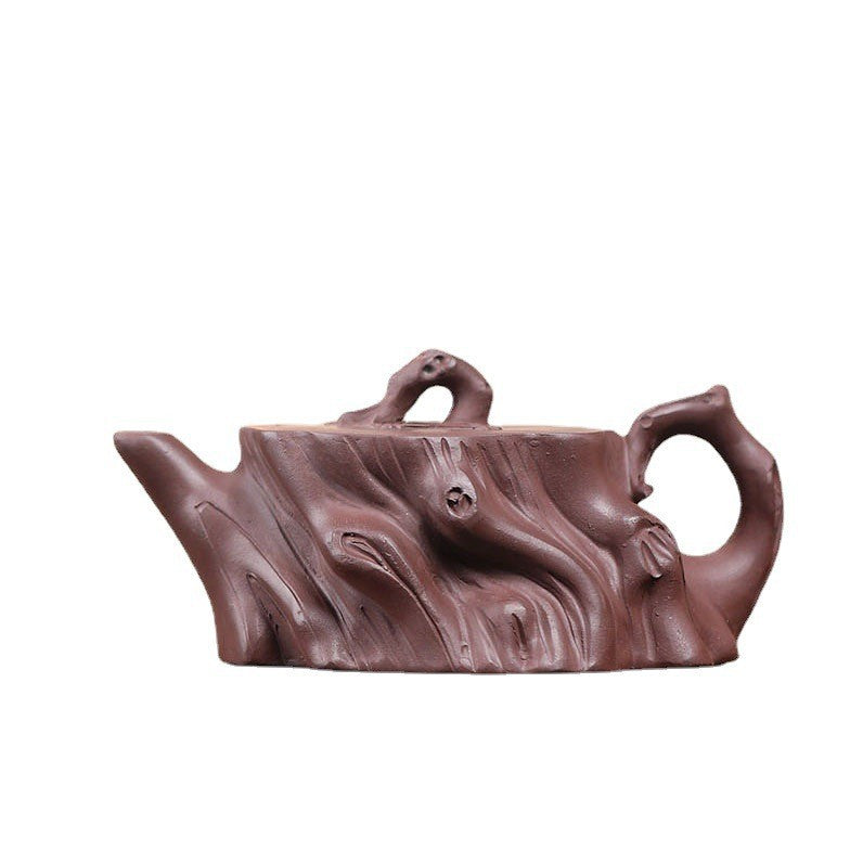 Plum Stake Bionic Ware Original Purple Clay Hand-applied Yixing Zisha Pot