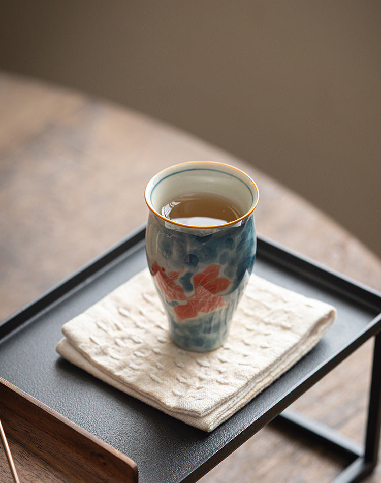 Hand-painted antique ink teacup for home use