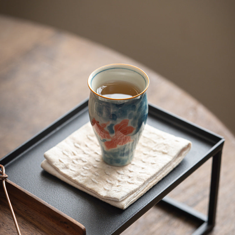 Hand-painted antique ink teacup for home use