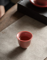 Red Hearth Snow Cup Celadon Red Tire Pink Green Red Ladies' Tea Cups