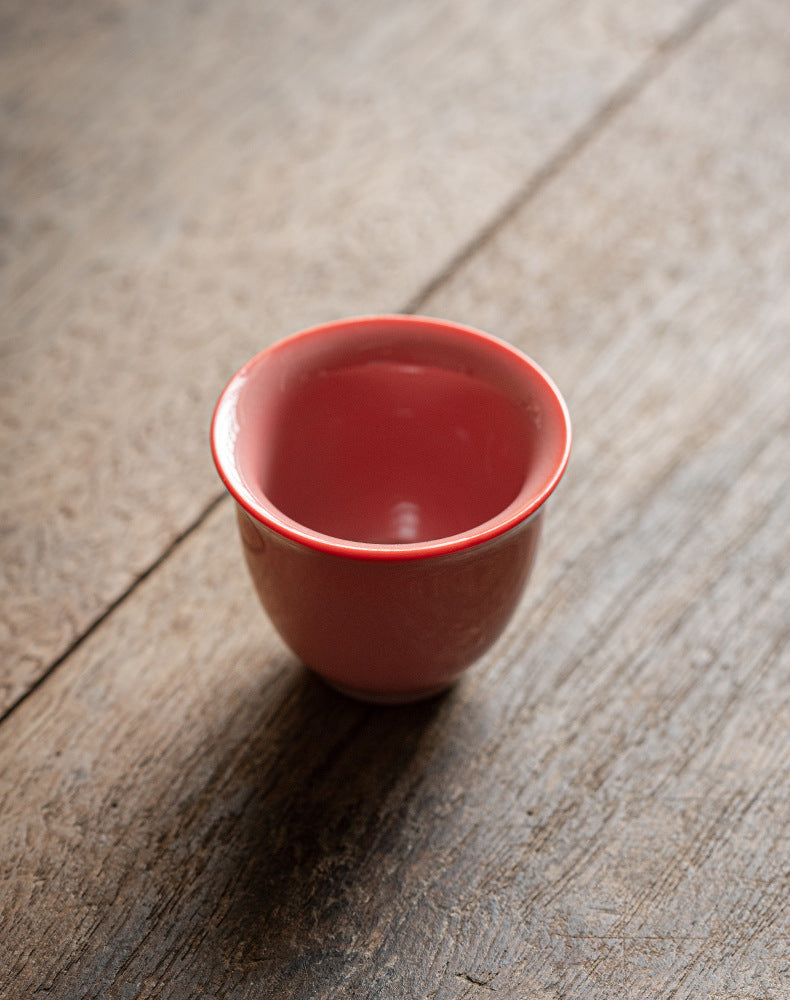 Red Hearth Snow Cup Celadon Red Tire Pink Green Red Ladies' Tea Cups