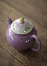 Hand-painted teapot thin-fiber handmade ceramic pear-shaped pot