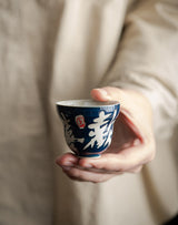 Hand-painted Gourd Cup Cheerful Tea Cup