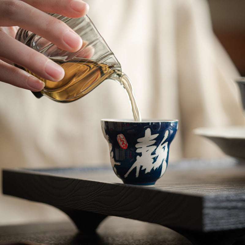 Hand-painted Gourd Cup Cheerful Tea Cup