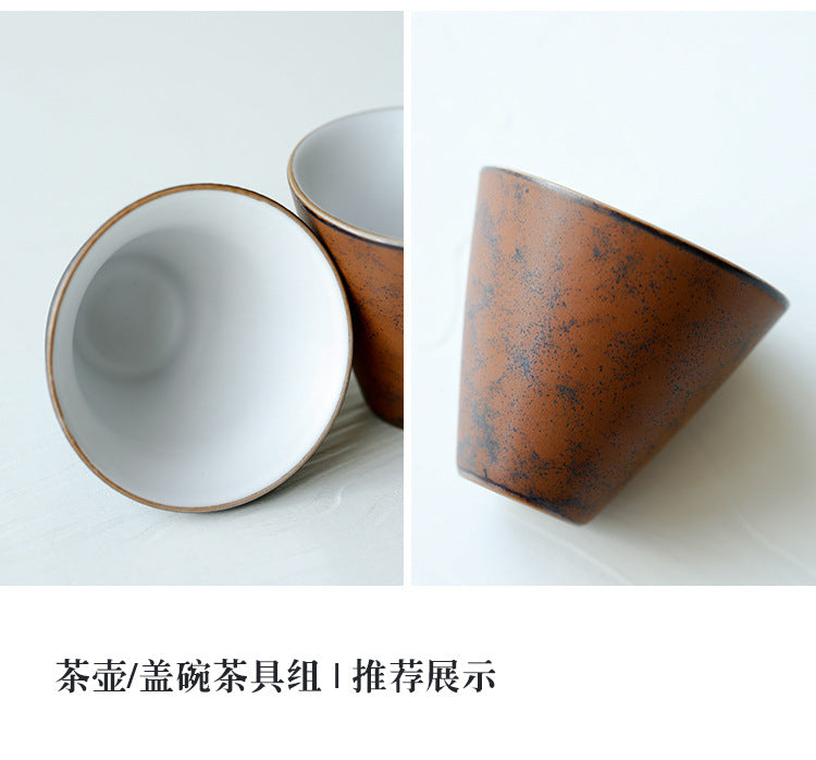 Japanese style stoneware teacup Ceramic kung fu teacup