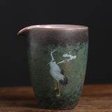 Handmade Retro Kiln Changed Crane Fairness Cup