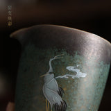 Handmade Retro Kiln Changed Crane Fairness Cup