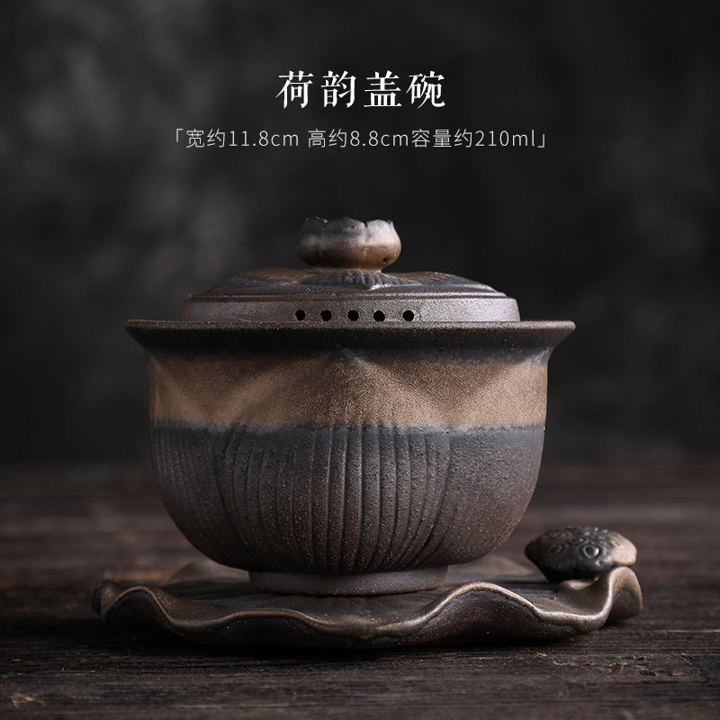 Guzaoyao Sancai Gaiwan Japanese-style jumping knife teapot and teacup