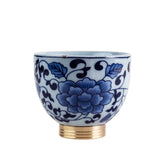 Vintage blue and white porcelain master cup