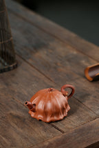 Yixing purple clay pot downhill mud bionic lotus pod 200cc