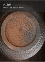 Ancient ancient hammer pattern rough pottery tea wash large ceramic cup