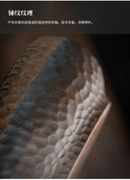 Ancient ancient hammer pattern rough pottery tea wash large ceramic cup