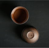 Japanese style stoneware tea cup Handmade vintage ceramic tea cup