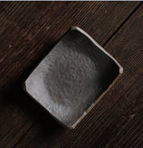 Tile coaster handmade retro stoneware insulation pad tea coaster