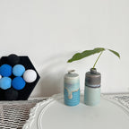 Cylindrical handmade ceramic vase