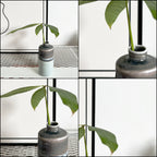 Cylindrical handmade ceramic vase