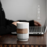 Bamboo and Wood Buckle Waist Ceramic Water Cup