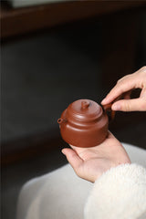 Yixing Handmade Zisha Pot Down Slope Mud De Bell 120ml