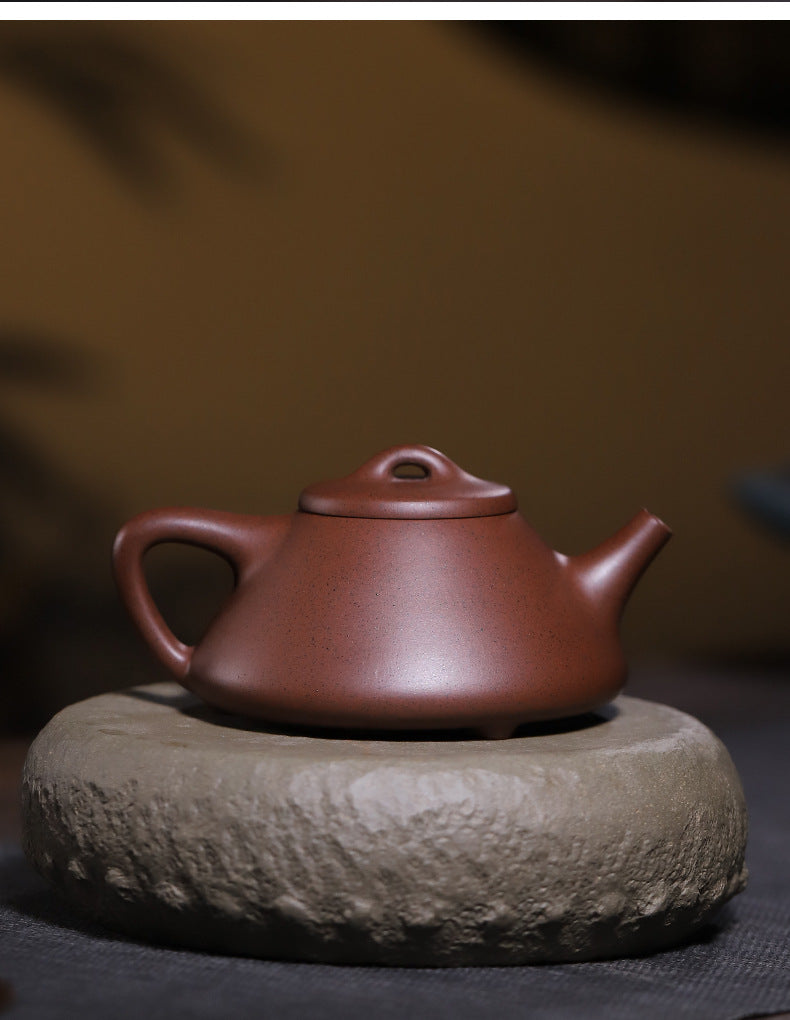 Yixing purple clay pot batch handmade teapot king Ge Rongzi smelting stone scoop