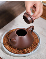 Yixing purple clay pot batch handmade teapot king Ge Rongzi smelting stone scoop