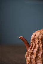 Yixing full handmade purple clay pot bionic device downhill mud lotus fragrance 220ml