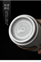 Bamboo and Wood Buckle Waist Ceramic Water Cup