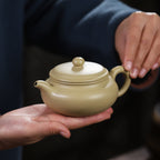 Original ore Benshan green clay handmade teapot Chinese antique pot